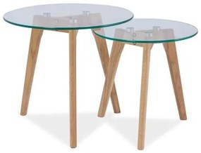 Konferenčný stolík Oslo II B, číra / dub