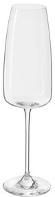 Poháre na šampanské z krištáľového skla „Lucien", 4 ks, Ø 7 x 25 cm, 340 ml
