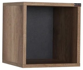 Nástenná polica 33x33 cm hnedá