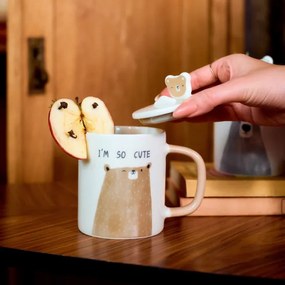 Hrnček BATIS s hnedým medvedíkom 708008 350 ml