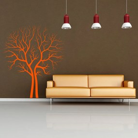 Veselá Stena Samolepka Strom na jeseň Farba: oranžová, Veľkosť: 80 x 94 cm