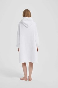 Deka s rukávmi HOODIE biela