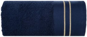 Dekorstudio Bavlnený uterák OLIVIA so zlatou výšivkou - granátovo modrý Rozmer uteráku: 30x50cm