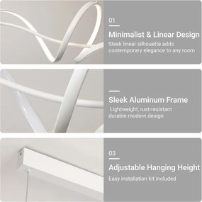 Brilagi - stmievateľný LED luster na lanku SIGNATURE LED/55W/230V 120x23 cm biela + DO