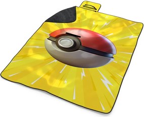 Sablio Plážová deka Pokemon ball Explózia: 200x140 cm