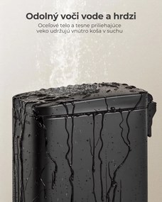 Odpadkový kôš do kúpeľne NORD, 5l, čierna SongmicsHome