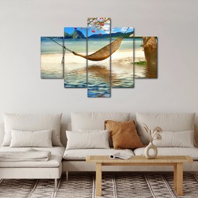 Obraz - Relax na pláži (150x105 cm)