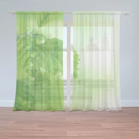 Sablio Záclony Listy 2: 2ks 150x250cm