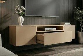 TV-skrinka 47809 Loft 160cm Sivá/Prírodná Dub Dyha - Komfort-nábytok