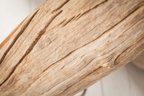 Stojacia lampa z naplaveného dreva Rousilique béžová