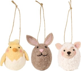 Ib Laursen Závesná veľkonočná dekorácia Chicken / Bunny / Sheep Kuriatko