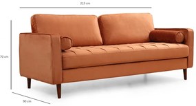 Třímístná pohovka Rome 215 cm - výber z 7 prevedení