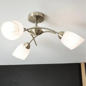 Prisadený luster DONNA 3xE27/60W/230V patina