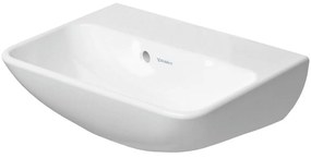 DURAVIT ME by Starck závesné umývadielko bez otvoru, s prepadom, 450 x 320 mm, biela matná, s povrchom WonderGliss, 07194532101