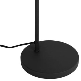 Retro stolná lampa čierna so zlatým vnútrom - Jinte