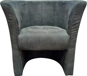 Kreslo Mini, tmavo šedá látka