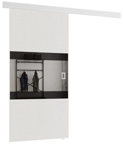 Arturo 90 interiérové ​​posuvné dvere, Farba:: biela / zrkadlo + lacobel