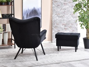 Relaxačné kreslo Dawntawn (čierna). Akcia -20%. Vlastná spoľahlivá doprava až k Vám domov. 1135669