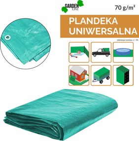 PLACHTA 16 X 12 M (+/- 5 %) 70 G/M² 3 % UV ZELENÁ *7026