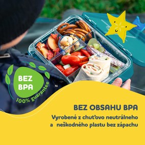 Klarstein Schmatzfatz junior, desiatový box, 6 priehradiek, 21,3 × 15 × 4,5 cm