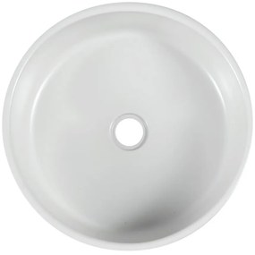 Sapho Sapho, PRIORI keramické umývadlo, priemer 41 cm, 15 cm, farba biela s modrou maľbou, PI027