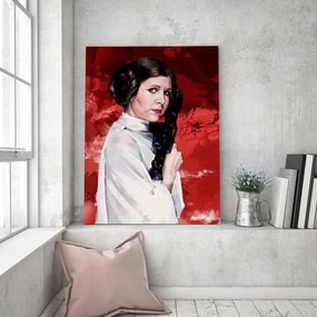 Gario Obraz na plátne Star Wars, portrét Leia - Dmitry Belov Rozmery: 40 x 60 cm