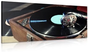 Obraz retro gramofón Varianta: 100x50