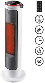 InternetovaZahrada Keramický ohrievač 2000W - biely