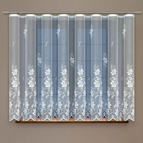 Žakarová záclona 352120 biela/160. Tovar na mieru