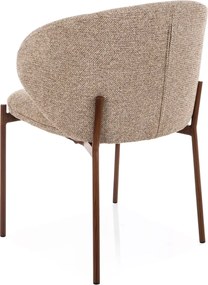 Jedálenská stolička KIOTO, orech/béžová