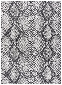 Dywany Łuszczów Kusový koberec Sion Sisal Snake`s skin 22162 ecru/black – na von aj na doma - 160x220 cm