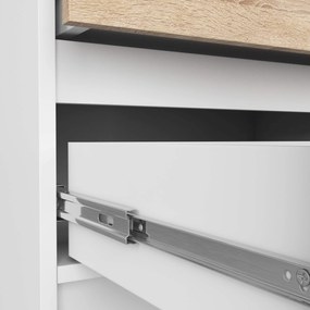 Komoda Liv 60 cm biela/dub sonoma