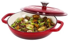 Silvercrest®  Liatinová servírovacia panvica, 2,4 l (červená)  (100393065)