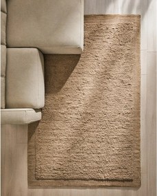 Béžový ručne tkaný vlnený koberec 200x300 cm Marely – Kave Home