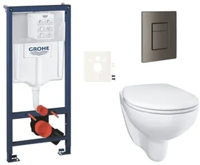 Závesný wc set do ľahkých stien / predstenová montáž GROHE Bau Ceramic SIKOGRSBAUSCAL0