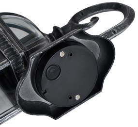 Klasické vonkajšie nástenné svietidlo antické strieborné IP44 - Glasgow