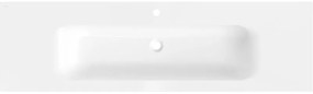 Mexen Vela, umývadlo na zapustenie 161 x 46,5 cm, biela lesklá, 25231600