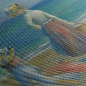 Obraz - Auguste Renoir, Figures on the Beach, reprodukcia (70x50 cm)