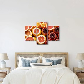 Obraz pomarančov a granátových jabĺk (90x60 cm)