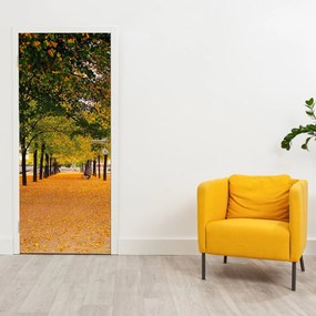 Fototapeta na dvere - Aleje jesenných stromov (95x205cm)