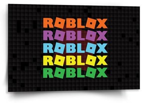 Sablio Obraz ROBLOX Farebný text - 120x80 cm
