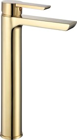 Rea Argus, vysoká umývadlová batéria h-285, zlatá lesklá, REA-B6213