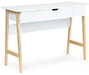 Moderný multifunkčný stôl - biely | 107 x 40 cm