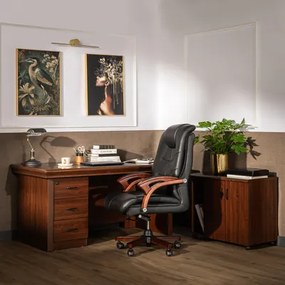 Písací stôl s kontajnerom MONARCHE 160 cm