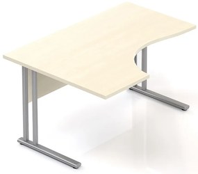 Ergonomický stôl Visio 140 x 100 cm, ľavý, javor