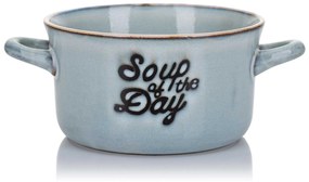 Kameninová miska na polievku Soup 500 ml modrá