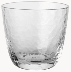 Ručne fúkané poháre na vodu Hammered, 4 ks