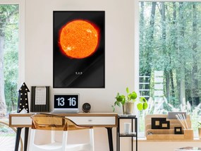 Artgeist Plagát - Sun [Poster] Veľkosť: 30x45, Verzia: Zlatý rám s passe-partout