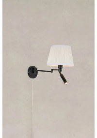 Markslöjd 109016- LED nástenné svietidlo PIVOT 1xE27/40W/230V + LED/4W krémová/čierna