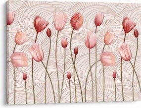Obraz - Ružové tulipány (70x50 cm)
